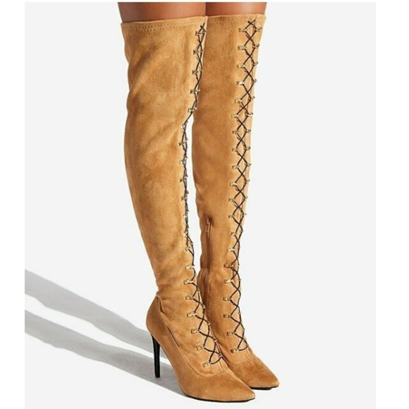 Verona Over-the-Knee Heeled Boots, - Picture 7 of 9